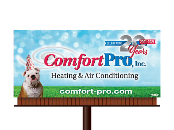 Comfort Pro 20th Anniversary Billboard