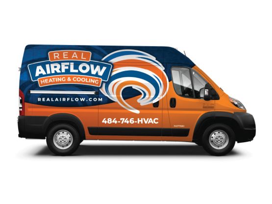 Real Airflow Van Wrap